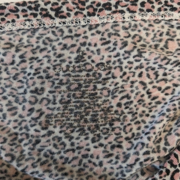 Cuddl Duds Pink Cheetah Print Pajama Top Women's Large Comfy Long Sleeve - Picture 11 of 12